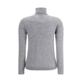 Allude Gray Cashmere Turtleneck